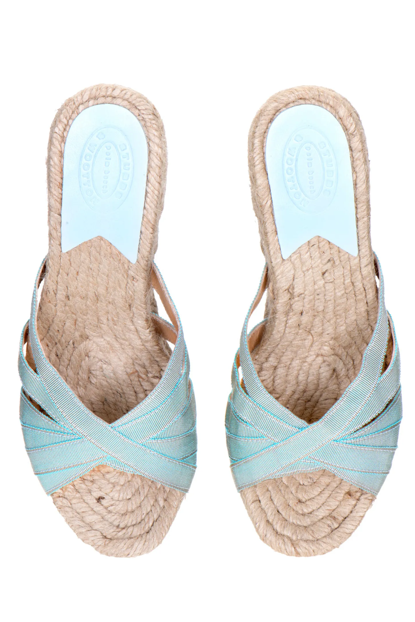 Women Stubbs & Wootton Heel<Aqua (Grace)