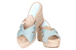 Women Stubbs & Wootton Heel<Aqua (Grace)