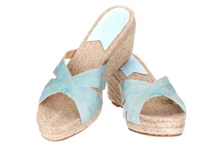 Women Stubbs & Wootton Heel<Aqua (Kelly)