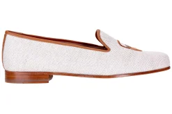 Women Stubbs & Wootton Slipper<Basket Linen Slipper (Women)