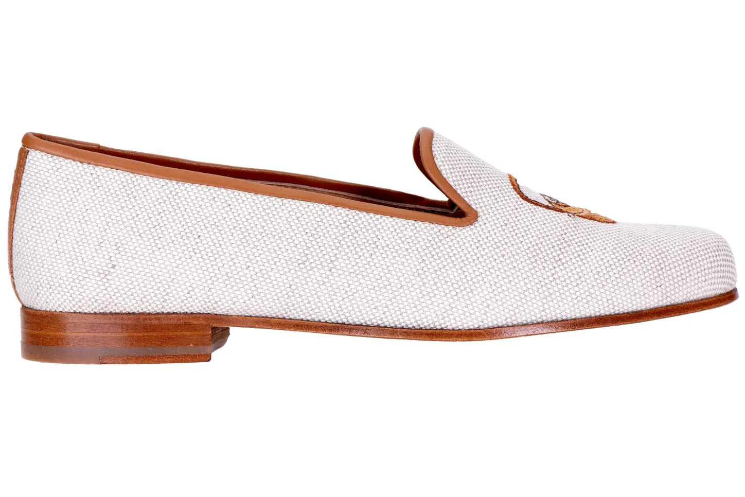 Women Stubbs & Wootton Slipper<Basket Linen Slipper (Women)