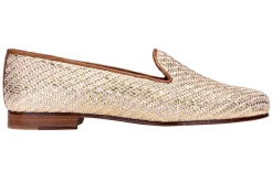 Women Stubbs & Wootton Slipper<Basket en Platino Slipper (Women)