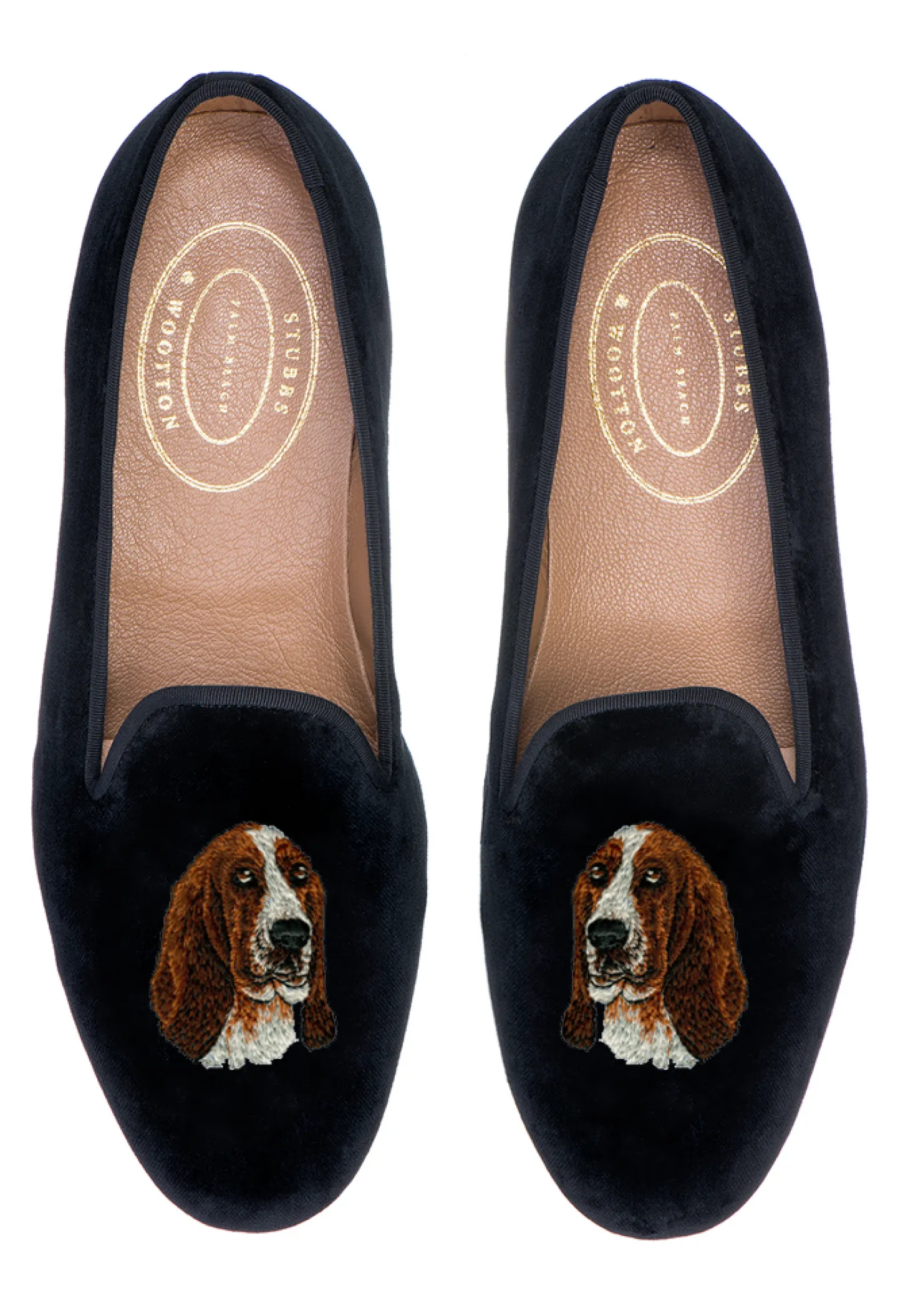 Women Stubbs & Wootton Slipper<Basset Hound (Women)