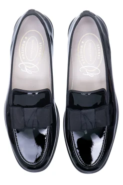 Stubbs & Wootton Venetian<Bow Patent Leather Venetian (Men)