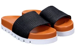 Women Stubbs & Wootton Slide<Raffia Slip (Women)