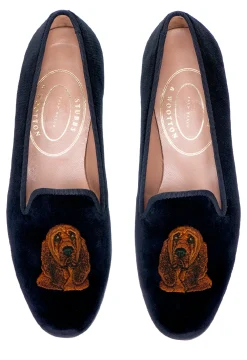 Stubbs & Wootton Slipper<Bloodhound Velvet Slipper (Men)