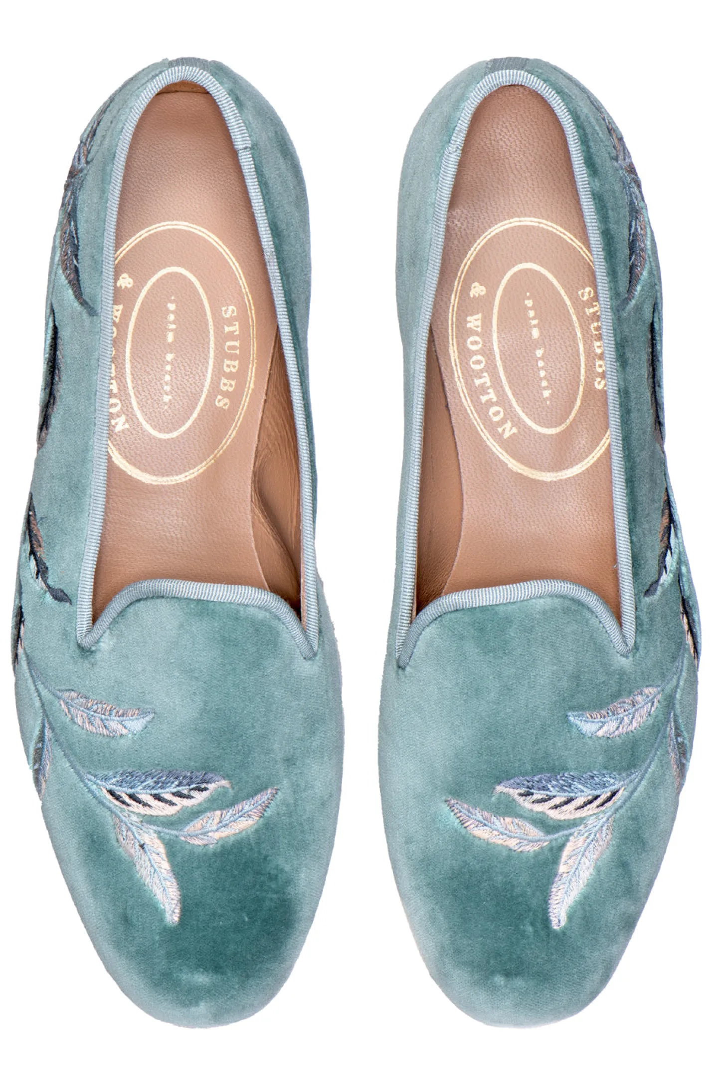 Women Stubbs & Wootton Slipper<Broadleaf Celeste (Women)