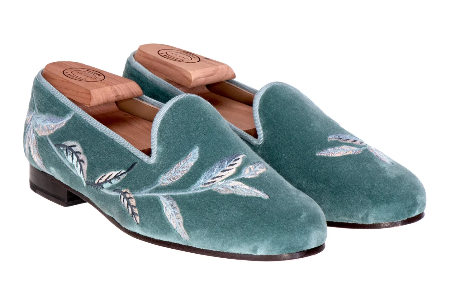 Women Stubbs & Wootton Slipper<Broadleaf Celeste (Women)