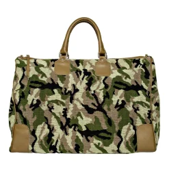 Stubbs & Wootton Weekenders<Camo Needlepoint Weekender