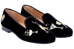 Women Stubbs & Wootton Slipper<Celebrate Velvet Slipper (Narrow)