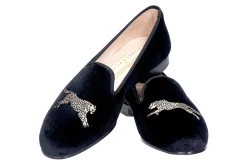 Women Stubbs & Wootton Slipper<Cheetah Velvet Slipper (Women)