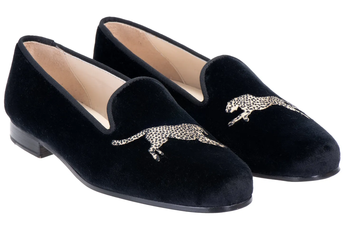 Stubbs & Wootton Slipper<Cheetah Velvet Slipper (Men)