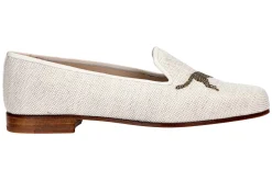 Stubbs & Wootton Slipper<Cheetah Dune Linen Slipper (Men)
