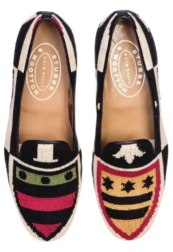 Stubbs & Wootton Slipper<Crest Needlepoint Slipper (Men)