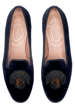 Women Stubbs & Wootton Slipper<Dachshund (Women)