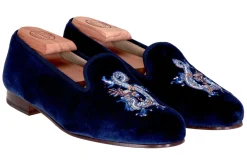 Women Stubbs & Wootton Slipper<Dragon Indigo (Women)