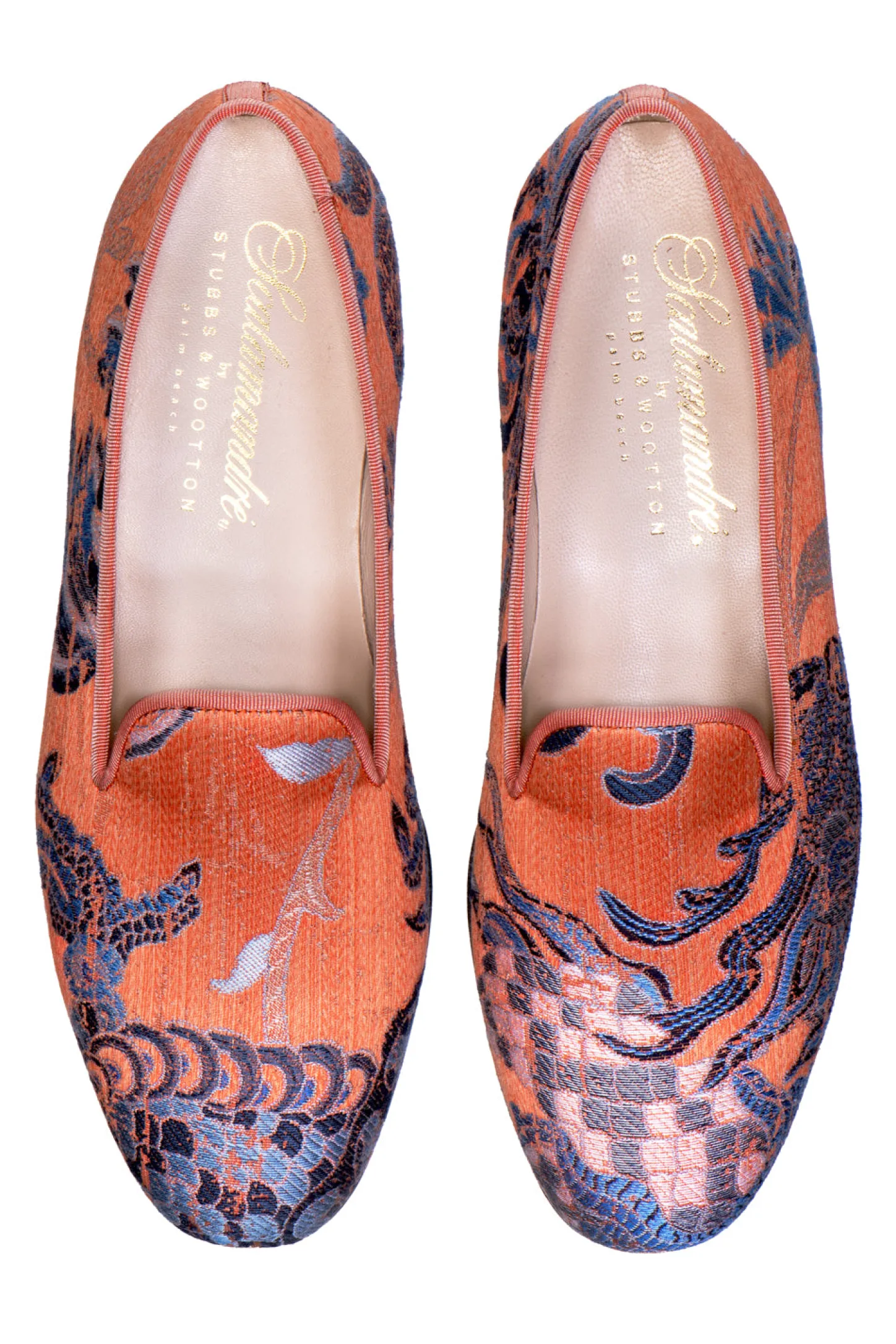 Women Stubbs & Wootton Slipper<Dynasty Persimmon (Women)
