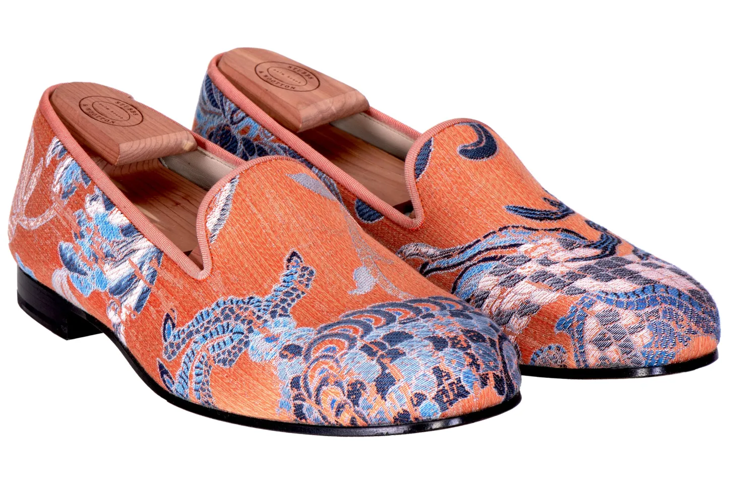 Women Stubbs & Wootton Slipper<Dynasty Persimmon (Women)