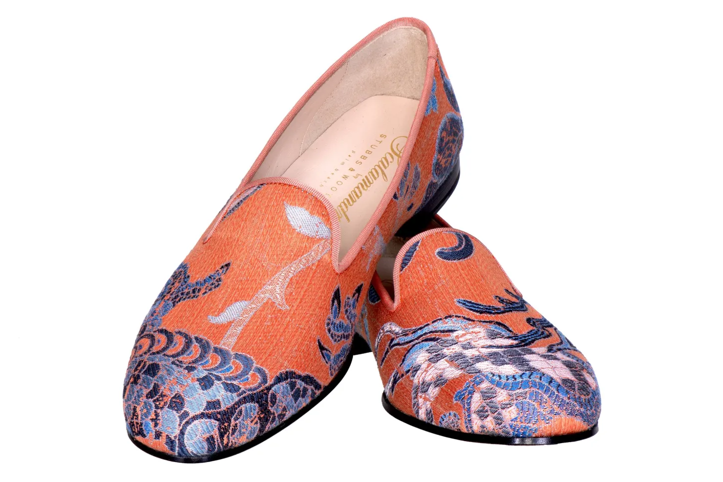 Women Stubbs & Wootton Slipper<Dynasty Persimmon (Women)