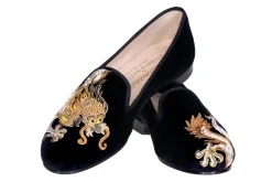 Women Stubbs & Wootton Slipper<Emperor Noir (Women)
