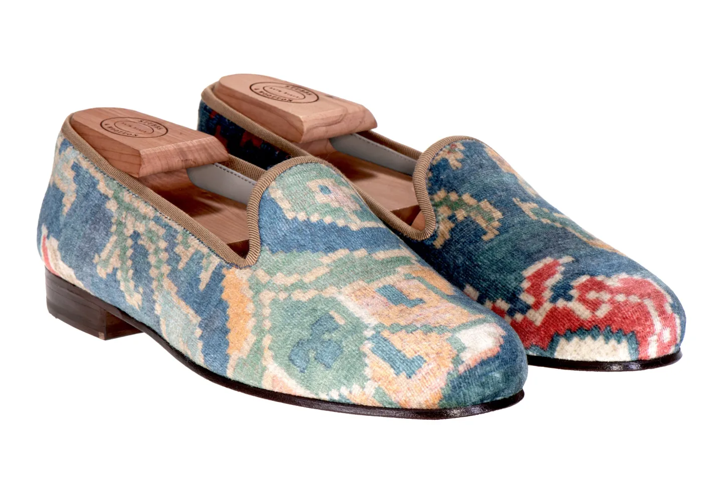 Women Stubbs & Wootton Slipper<Floriana Navy (Women)