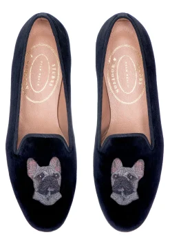 Stubbs & Wootton Slipper<French Bulldog Grey (Men)