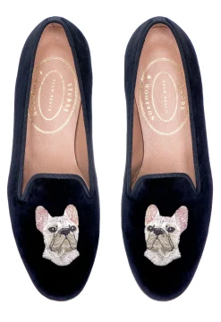 Stubbs & Wootton Slipper<French Bulldog White (Men)