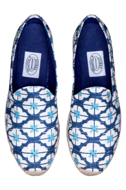 Stubbs & Wootton Espadrille<Geometric Indigo Gatsby (Men)