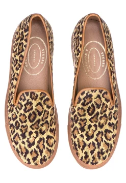 Women Stubbs & Wootton Sneaker<Jane Leopard Needlepoint Sneaker (Women)