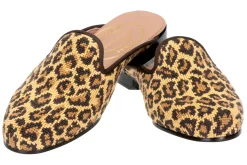 Women Stubbs & Wootton Mule<Jane Leopard Needlepoint Mule (Women)
