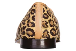Stubbs & Wootton Slipper<Jane Leopard Needlepoint Slipper (Wide)