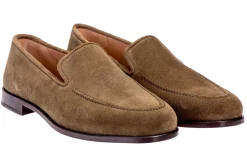 Stubbs & Wootton Venetian<Khaki Suede Venetian (Men)