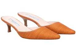 Women Stubbs & Wootton Heel<Luggage Raffia Greta