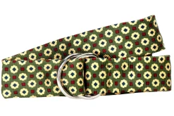 Stubbs & Wootton Belts<Medallion Sage Silk Belt