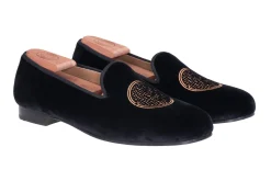 Women Stubbs & Wootton Slipper<Metropolis Bronze Velvet Slipper (Women)