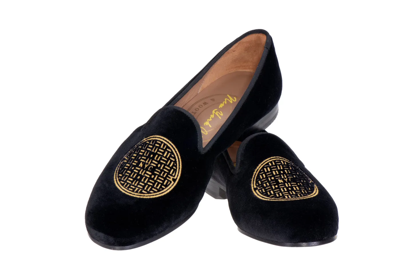 Women Stubbs & Wootton Slipper<Metropolis Gold Velvet Slipper (Women)