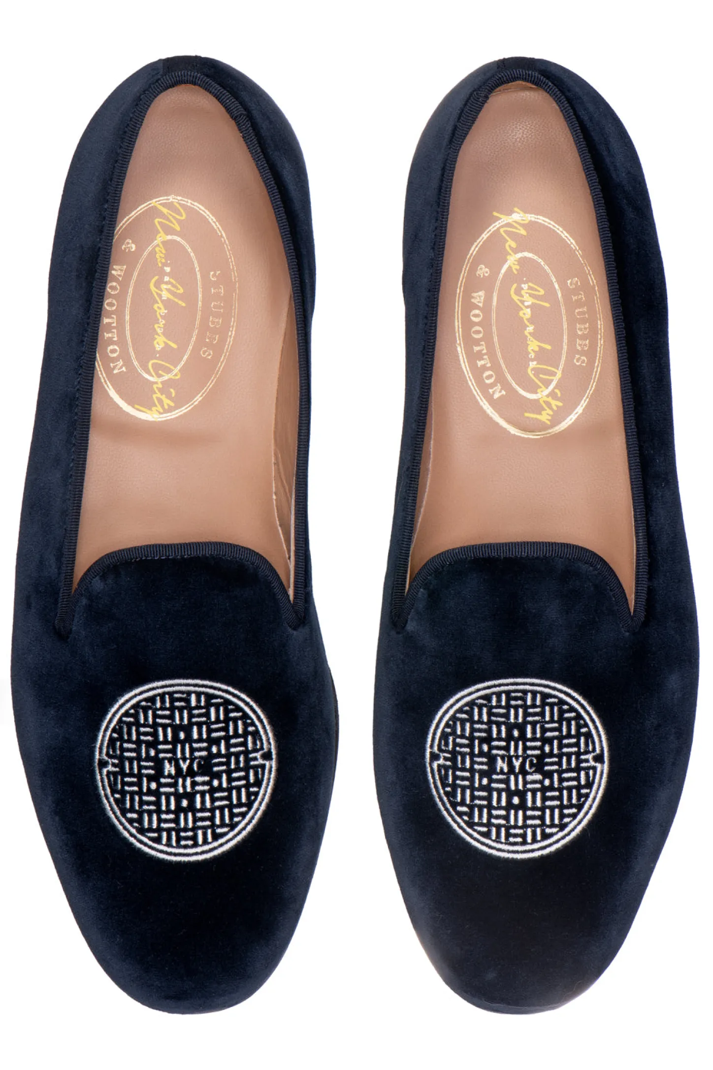 Women Stubbs & Wootton Slipper<Metropolis Nickel Velvet Slipper (Women)