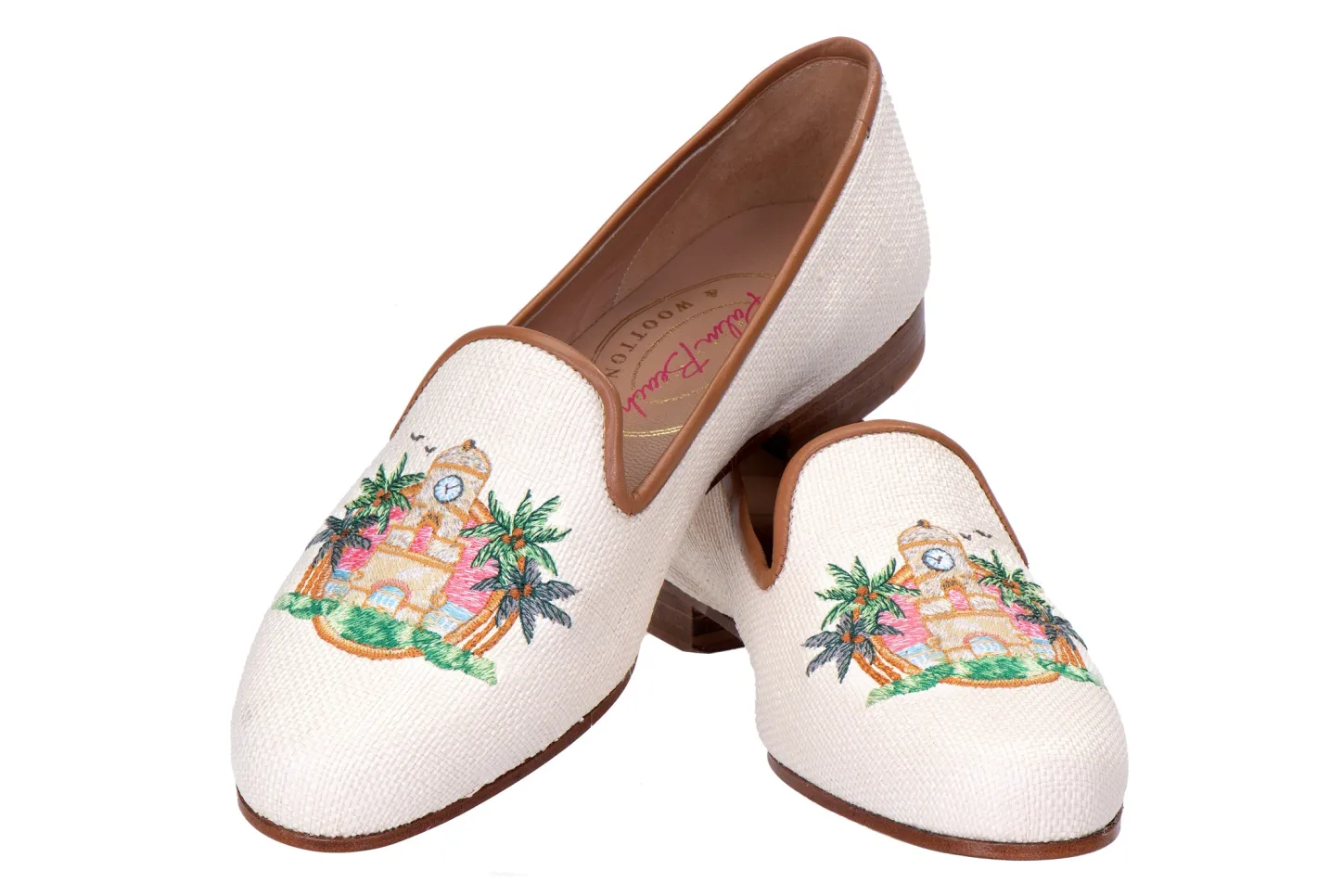 Women Stubbs & Wootton Slipper<PB Clocktower Panama (Women)