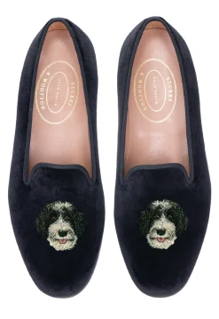 Women Stubbs & Wootton Slipper<Portuguese Water Dog (Women)
