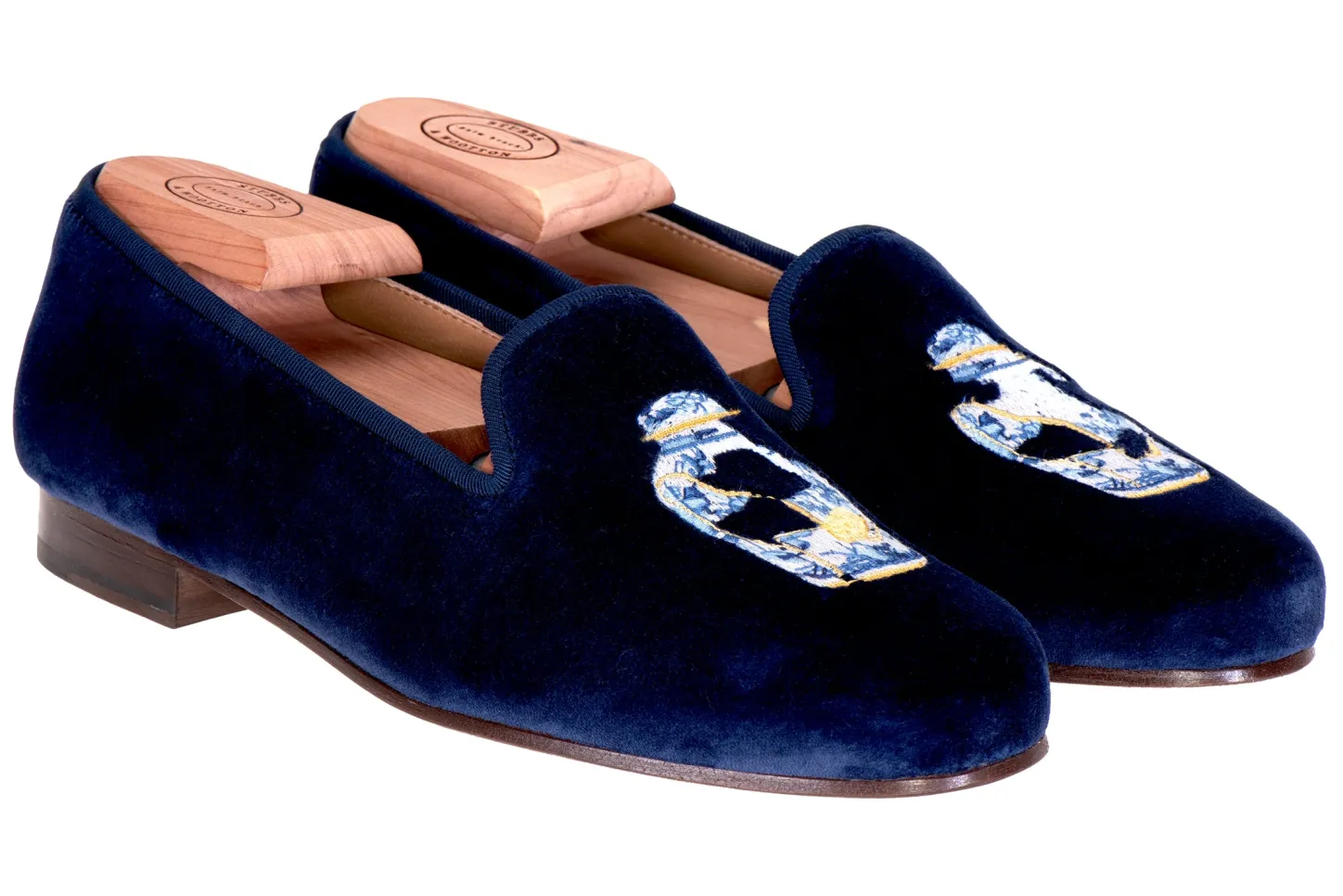 Women Stubbs & Wootton Slipper<Shattered Ming Indigo (Women)