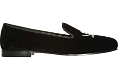 Women Stubbs & Wootton Slipper<Skull Velvet Slipper (Women)