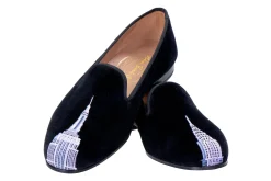 Women Stubbs & Wootton Slipper<Skyscraper Velvet Slipper (Women)