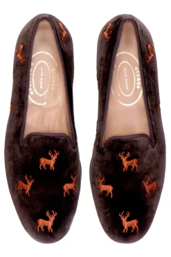 Stubbs & Wootton Slipper<Stag Espresso (Men)