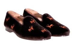 Stubbs & Wootton Slipper<Stag Espresso (Men)