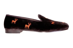 Stubbs & Wootton Slipper<Stag Espresso (Men)