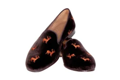 Stubbs & Wootton Slipper<Stag Espresso (Men)