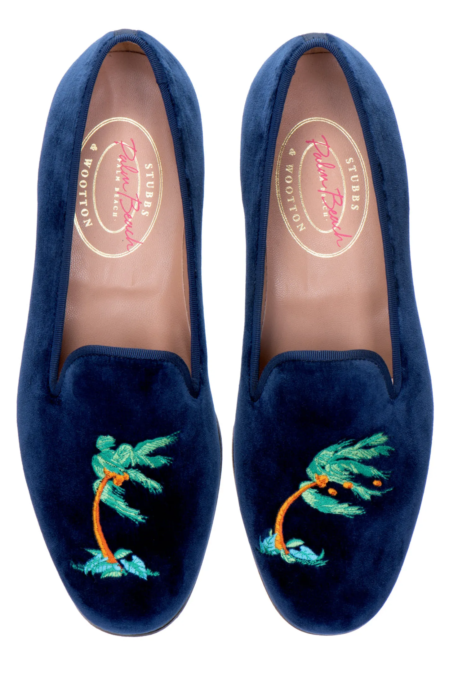 Women Stubbs & Wootton Slipper<Storm Navy Velvet Slipper (Women)
