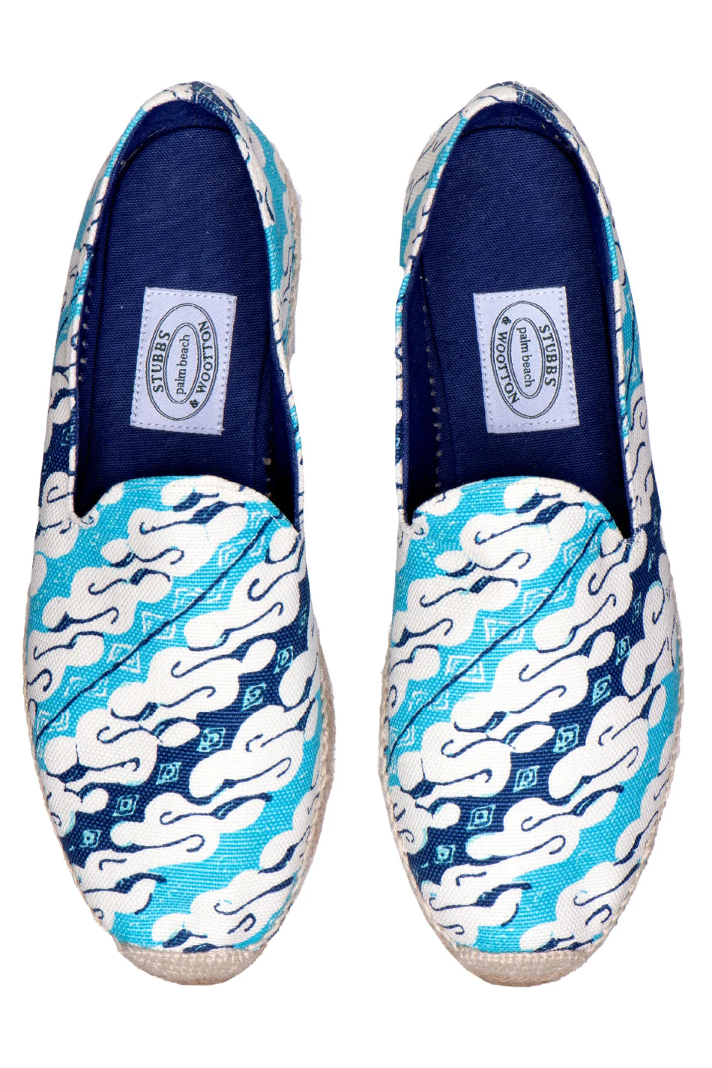 Women Stubbs & Wootton Espadrille<Tile Cerulean Gatsby (Women)