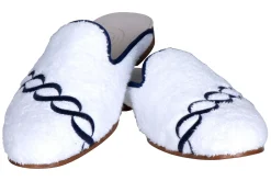 Stubbs & Wootton Mule<Treccia Navy Cloth Mule (Men)