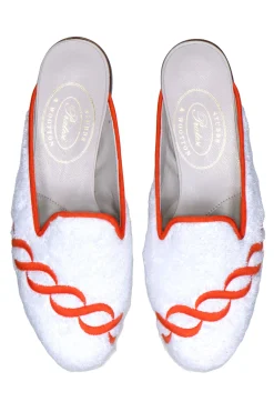 Stubbs & Wootton Mule<Treccia Orange Cloth Mule (Men)